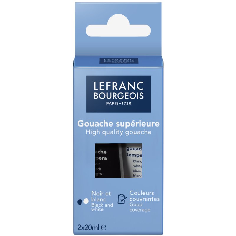 LEFRANC BOURGEOIS gouache paint set, 5 tubes of 20 ml, with brush