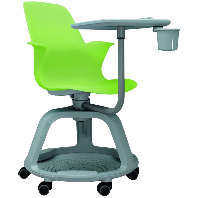 Bi-Office chaise de séminaire ACTIVE 360+R, vert, plastique, 5 roulettes