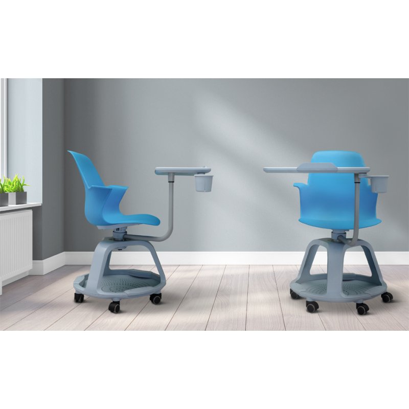 Bi-Office chaise de séminaire ACTIVE 360+R, vert, plastique, 5 roulettes