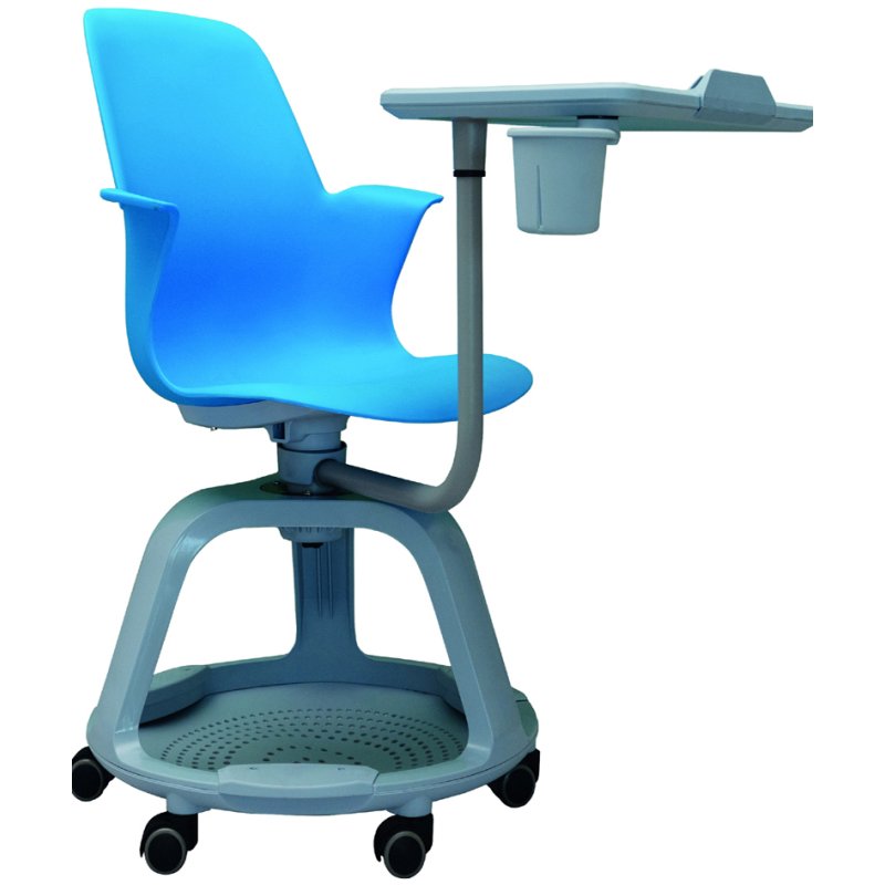 Bi-Office chaise de séminaire ACTIVE 360+R, vert, plastique, 5 roulettes