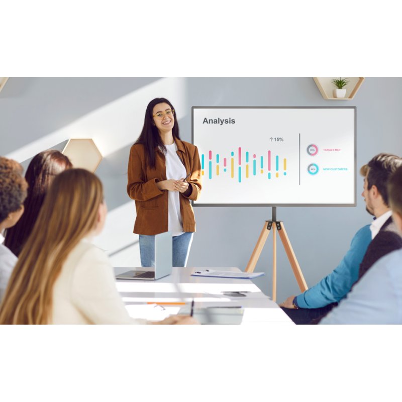 Bi-Office TV-standaard driepoot statief, tot 140 cm (55"), 20 kg draagkracht