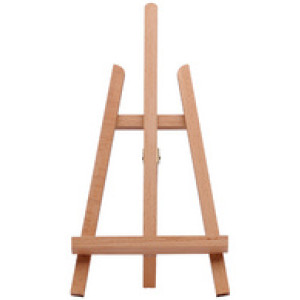 Marabu tafel-schildersezel, driepotig, gelakt beukenhout, hoogte 430 mm