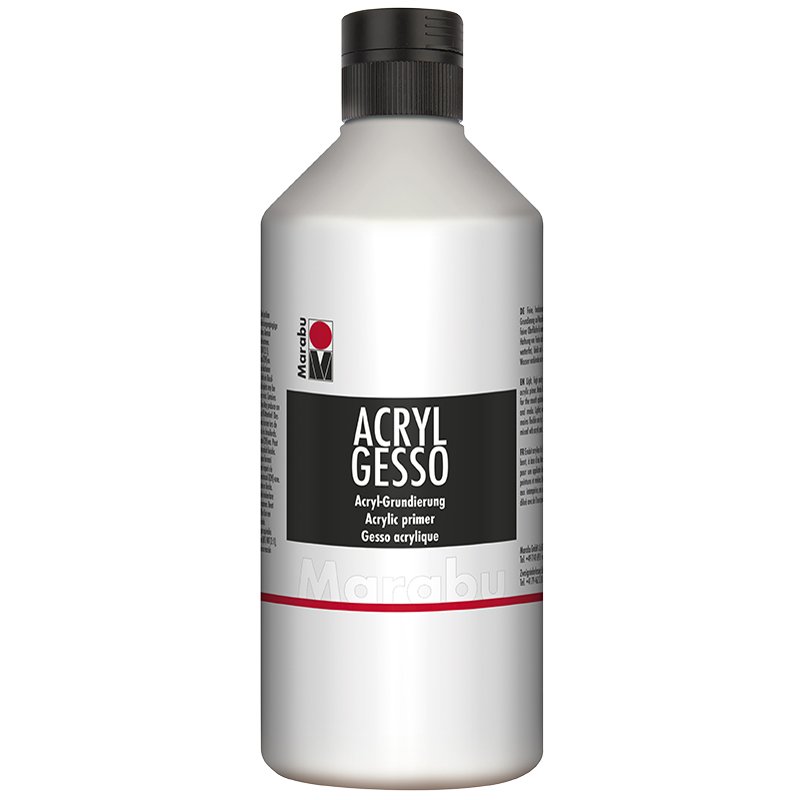 Marabu acryl gesso primer, wit, 500 ml