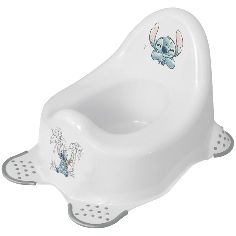 keeeper kids babypotje Adam Stitch, wit met print, PP materiaal