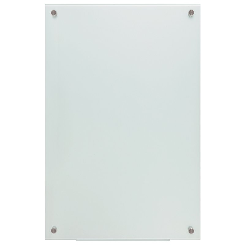 LogiLink tableau magnétique en verre, blanc, 60×45 cm, avec accessoires