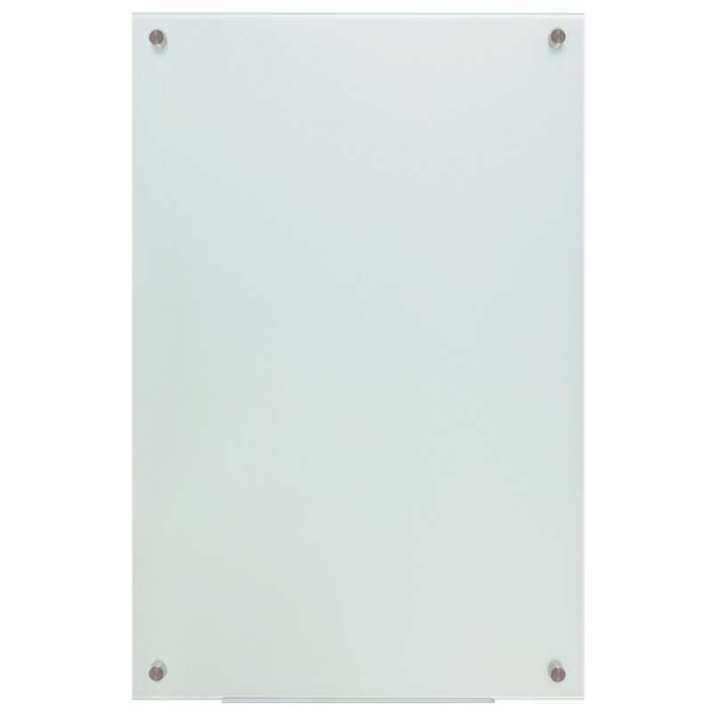 LogiLink tableau magnétique en verre, 900×600 mm, blanc, accessoires inclus