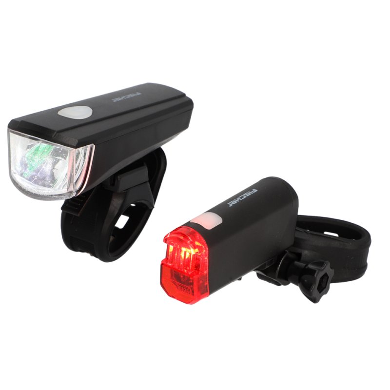 FISCHER éclairage vélo LED pile set, 20 Lux