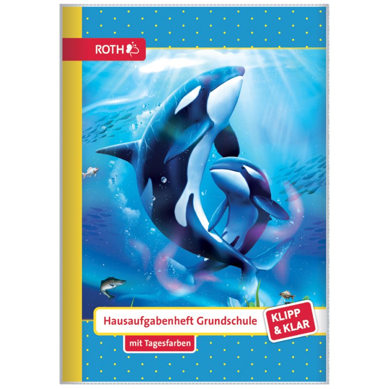 ROTH Homework Notebook DIN A5, with Dust Jacket, Primary School