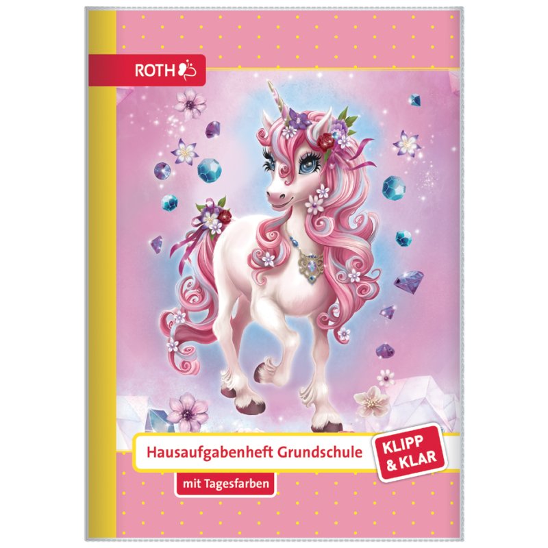 ROTH Homework Notebook DIN A5, with Dust Jacket, Primary School