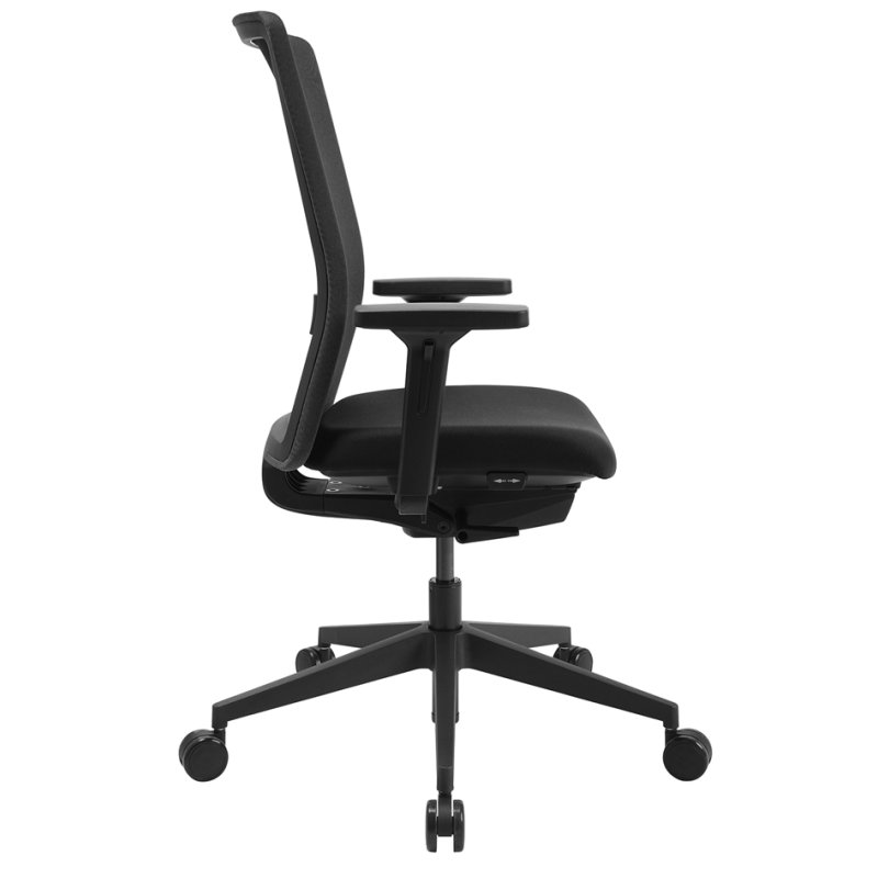 Topstar bureaustoel Airwork G, zwart, synchronmechaniek, 110 kg draagkracht