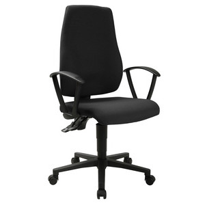 Topstar bureaustoel Maxx 500, zwart, met armleuningen, 110 kg draagkracht