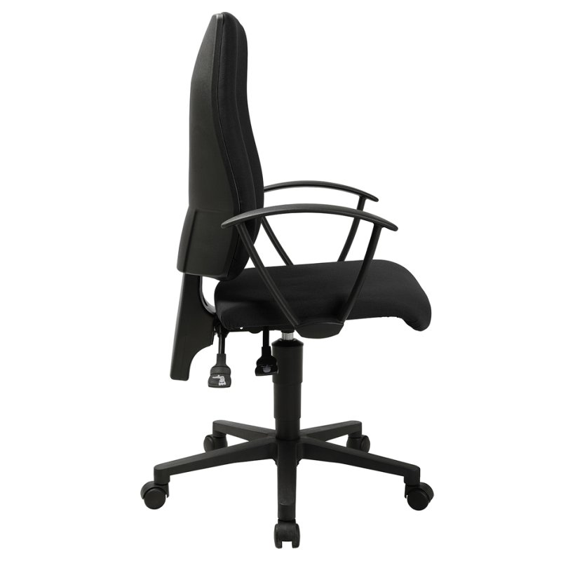 Topstar bureaustoel Maxx 500, zwart, met armleuningen, 110 kg draagkracht