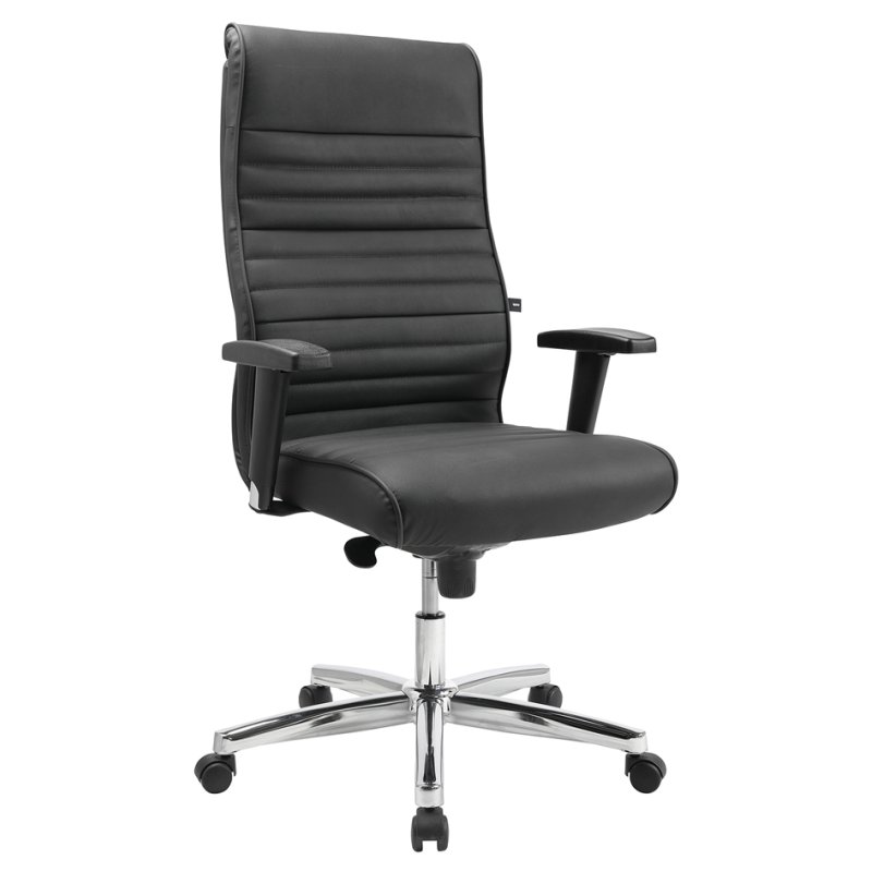 Topstar bureaustoel Prime Time 100, echt leer, zwart, hoogteverstelling