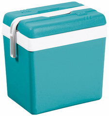 EDA koelbox, 24 liter, grijs/laguenblauw, 405×270×395 mm