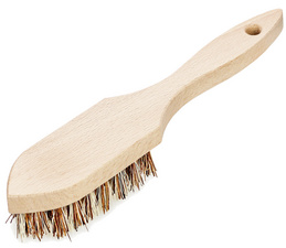 Peggy Perfect schrobborstel, handvat hout natuur, spits, 270 mm
