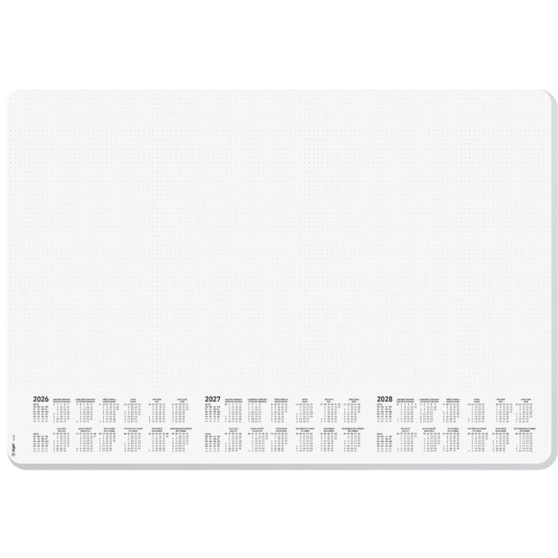 Sigel Sous-main Dotted, A3, 30 feuilles, 80 g/m², blanc