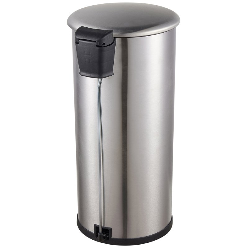 helit poubelle à pédale the zinc, 12 litres, blanc, soft-close