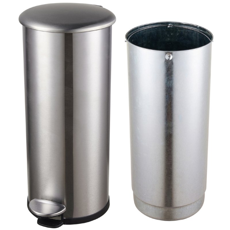 helit pedaalemmer the zinc, 30 liter, wit, soft-close functie