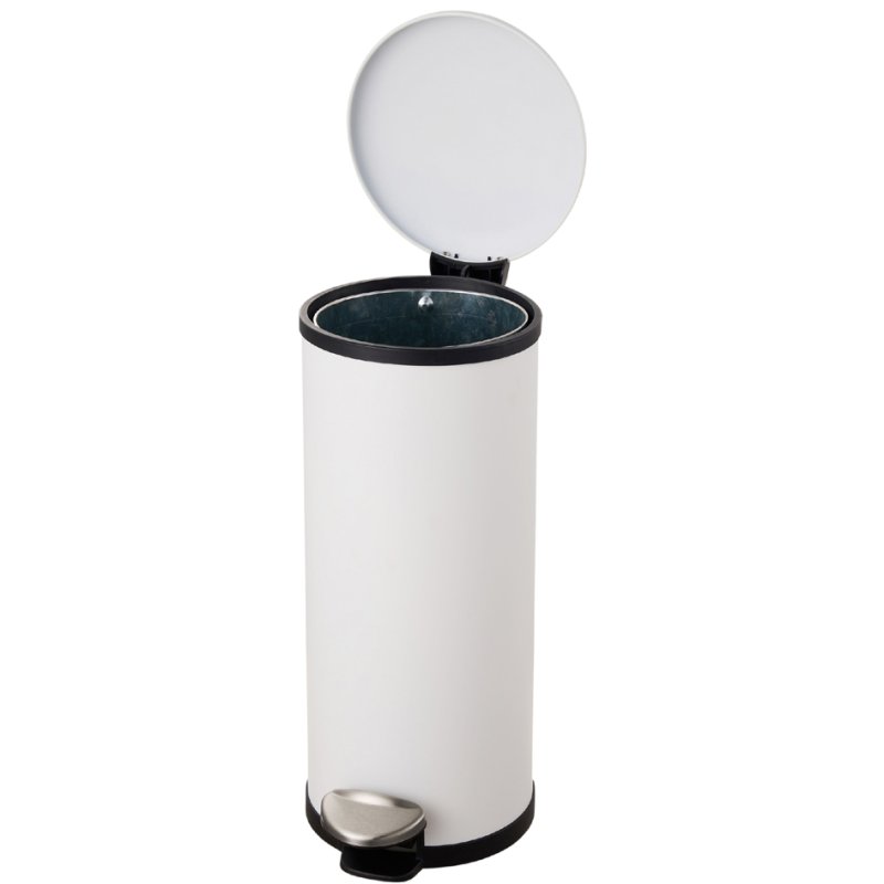 helit pedaalemmer the zinc, 30 liter, wit, soft-close functie