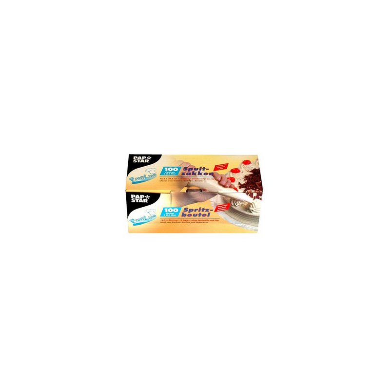 PAPSTAR poches à douille LDPE, transparent, 0,4 litre, 100 pièces