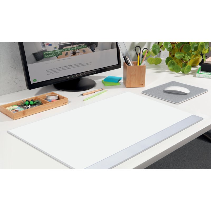 Sigel sous-main papier Protect, blanc, 595×410 mm, 30 feuilles