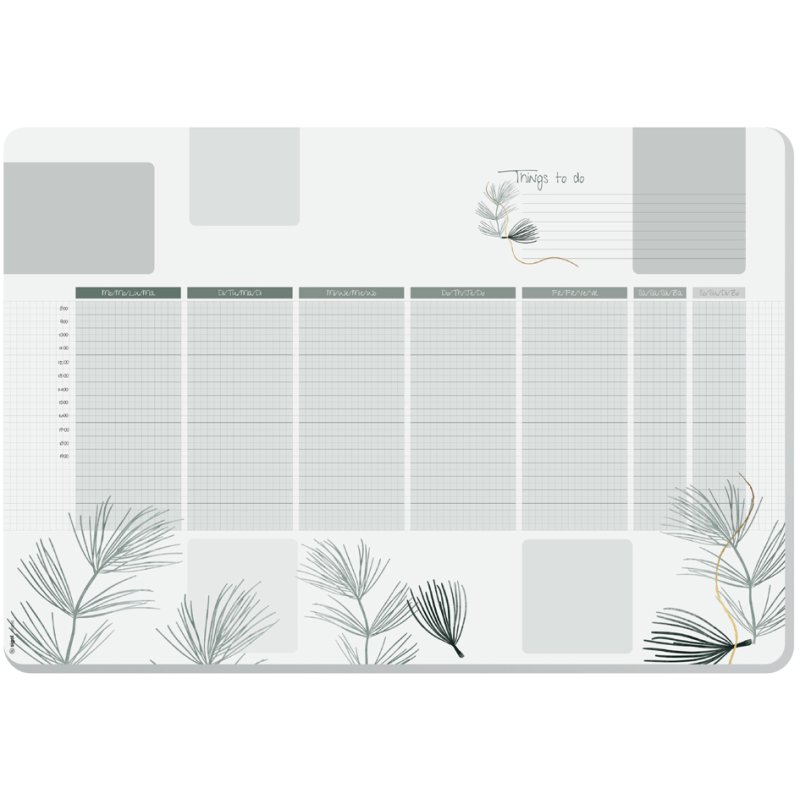 Sigel sous-main Weekly Planner Nature, 595×410 mm, 30 feuilles