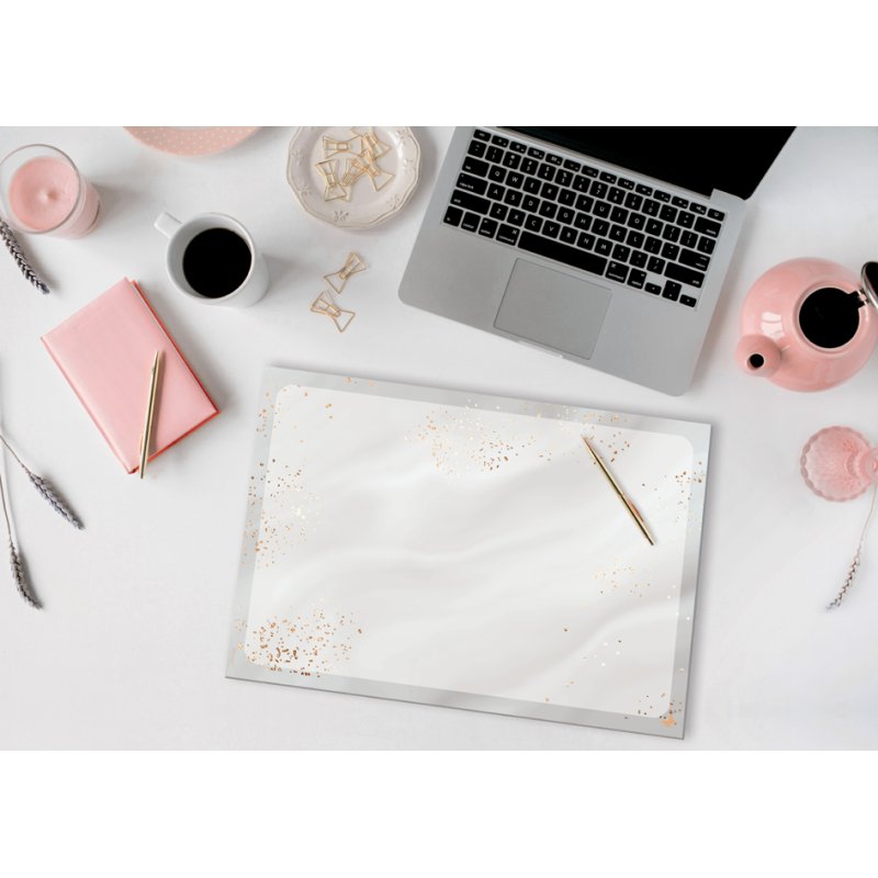 Sigel writing pad Jolie Glittery Joy A3, grey marble pattern, 30 sheets