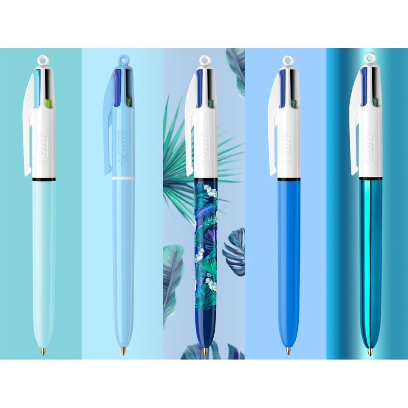 BIC 4-colour ballpoint pen Collector Box, set of 15 pieces