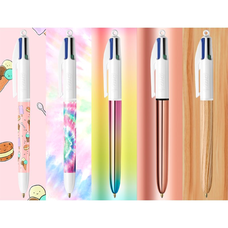 BIC 4-colour ballpoint pen Collector Box, set of 15 pieces