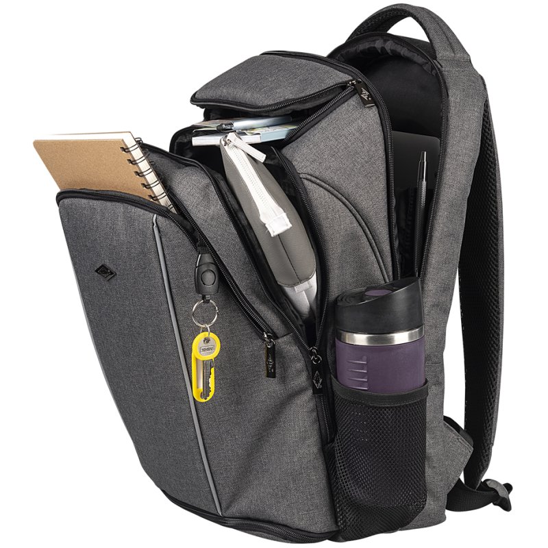WEDO notebook backpack Denim, blue, up to 15.6 inch, 28 litres