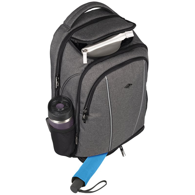 WEDO notebook backpack Denim, blue, up to 15.6 inch, 28 litres