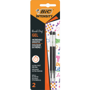 BIC gelschrijver navullingen Intensity Quick Dry, blauw, S, 2 stuks