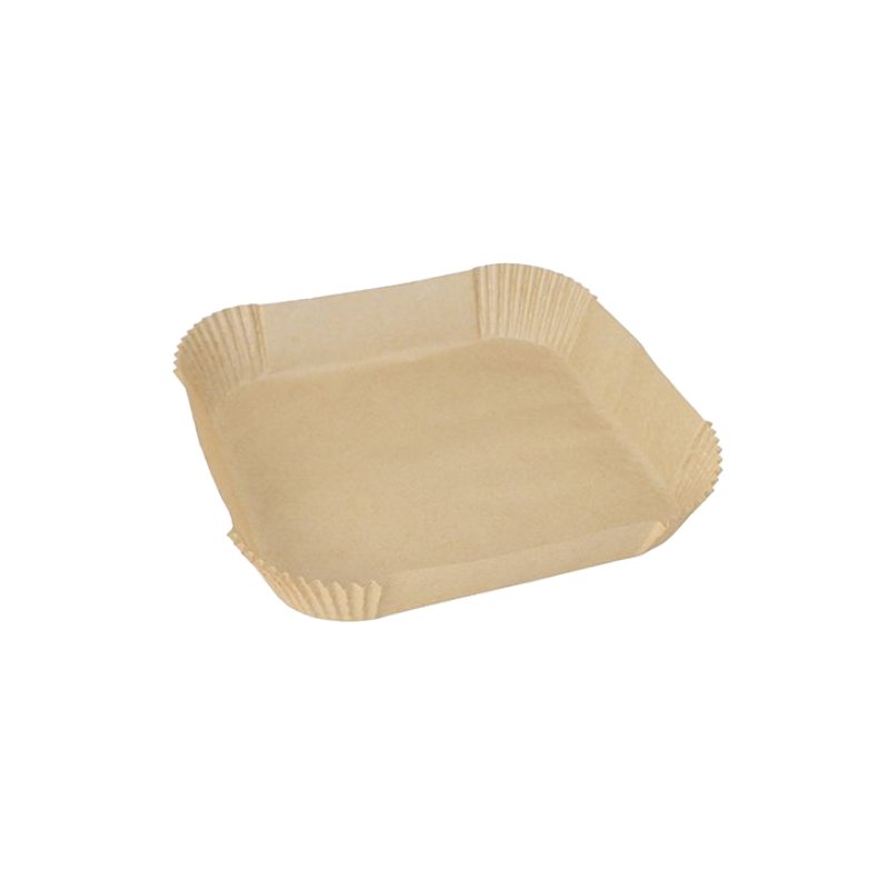 PAPSTAR papier cuisson prédécoupé, 160×160×45 mm, brun, 100 pièces