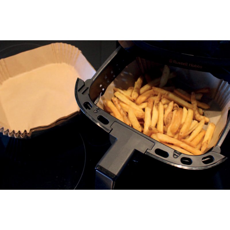 PAPSTAR papier cuisson prédécoupé, 160×160×45 mm, brun, 100 pièces