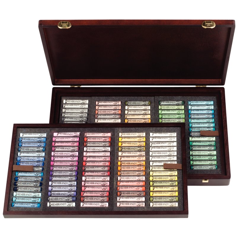 Royal Talens Rembrandt pastels tendres Master Box, 150 pièces, coffret bois