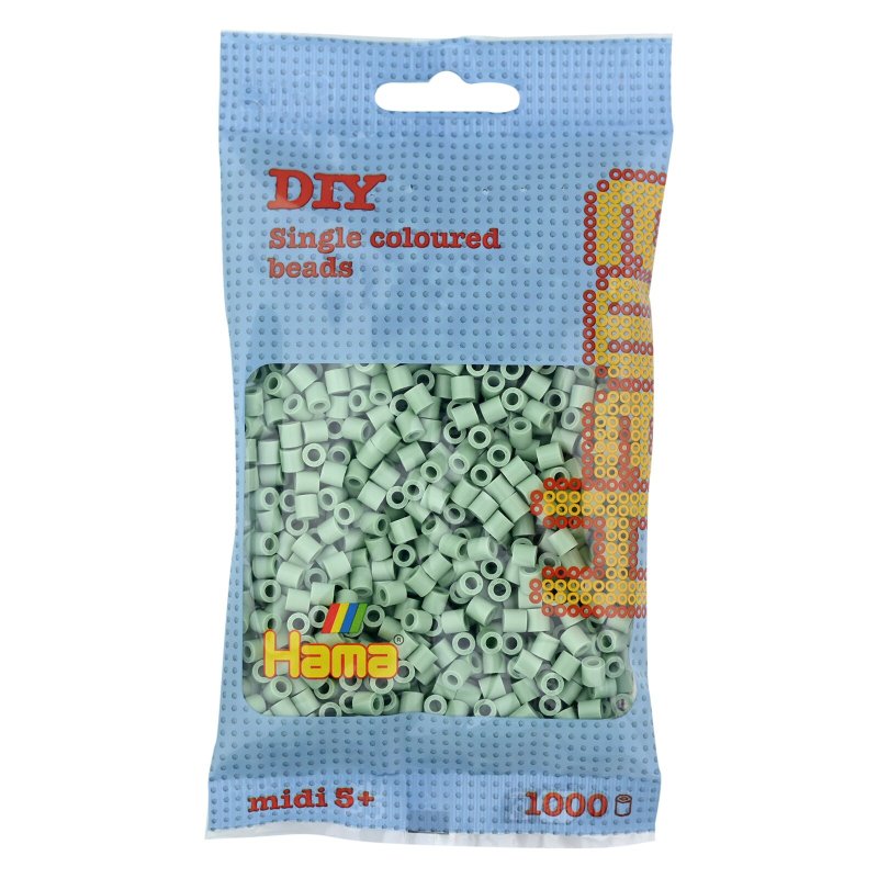 Hama perles à repasser midi, eucalyptus, 5,0 mm, 1.000 pièces