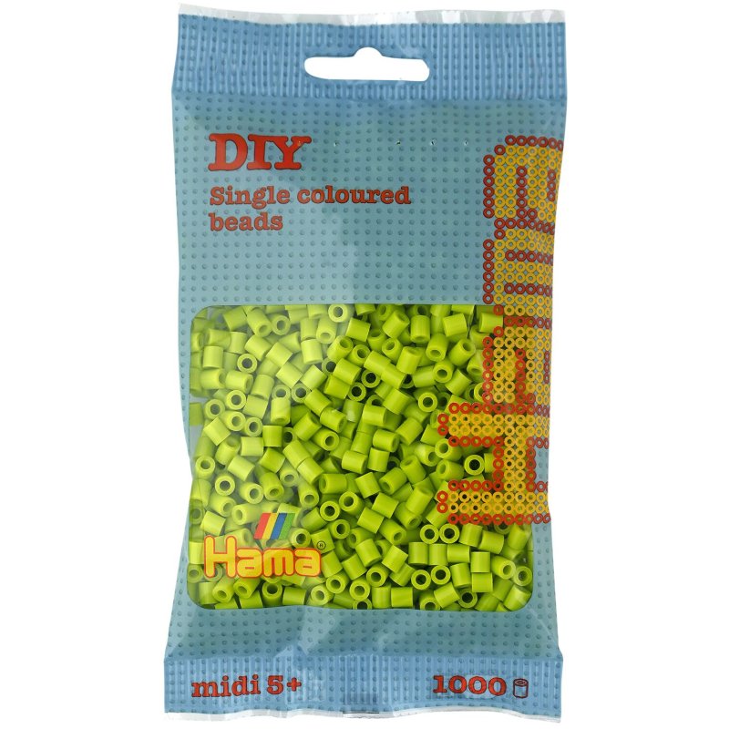 Hama perles à repasser midi, eucalyptus, 5,0 mm, 1.000 pièces