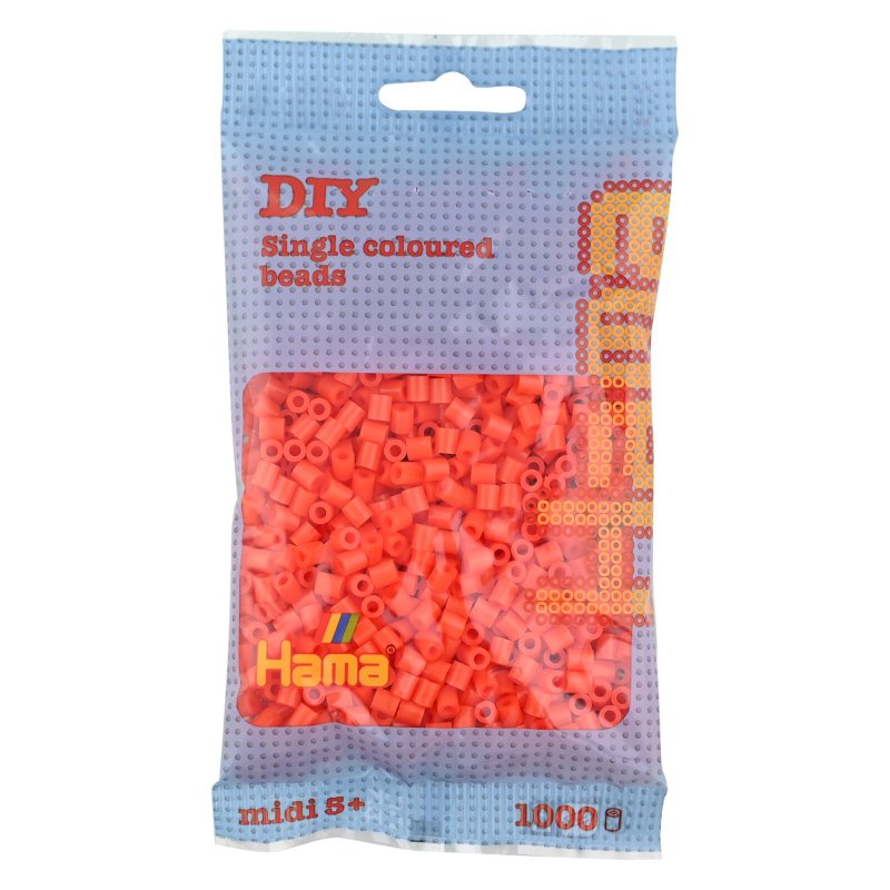 Hama perles à repasser midi, abricot, 5,0 mm, 1.000 pièces