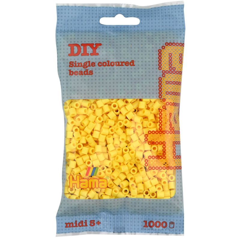 Hama perles à repasser midi, abricot, 5,0 mm, 1.000 pièces