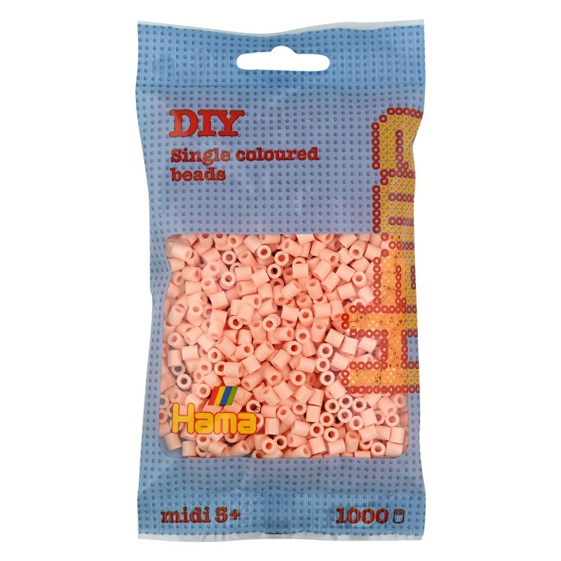 Hama perles à repasser midi, abricot, 5,0 mm, 1.000 pièces