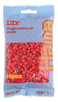Hama strijkkralen midi, lichtroze, 5,0 mm, 1.000 stuks