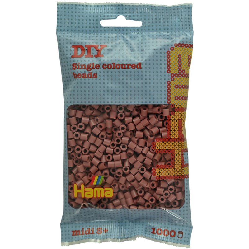Hama perles à repasser midi, rouge foncé, 5,0 mm, 1.000 pièces