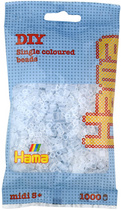 Hama strijkkralen applicatieset, doorzichtig aquablauw, 1.000 stuks