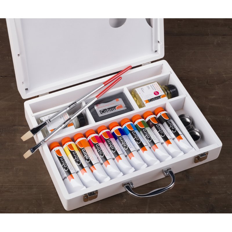 ROYAL TALENS Cobra Study oil paint basic set, 10 × 40 ml, in case