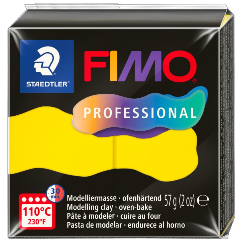 FIMO PROFESSIONAL pâte à modeler, durcissable au four, blanc, 57 g