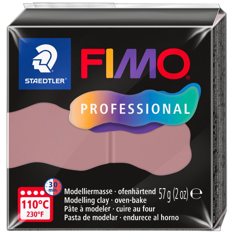FIMO PROFESSIONAL pâte à modeler, durcissable au four, blanc, 57 g
