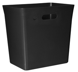 Plast Team deksel AVEDORE, 20 liter vuilnisbak, zwart, gerecycled plastic