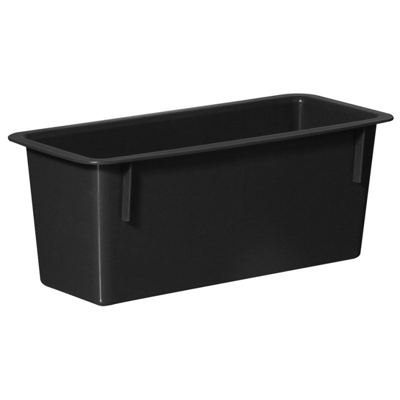 Plast Team poubelle Avedore, 15 litres, noir, plastique recyclé