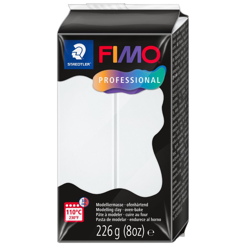 FIMO PROFESSIONAL pâte à modeler, durcissante au four, porcelaine, 226 g