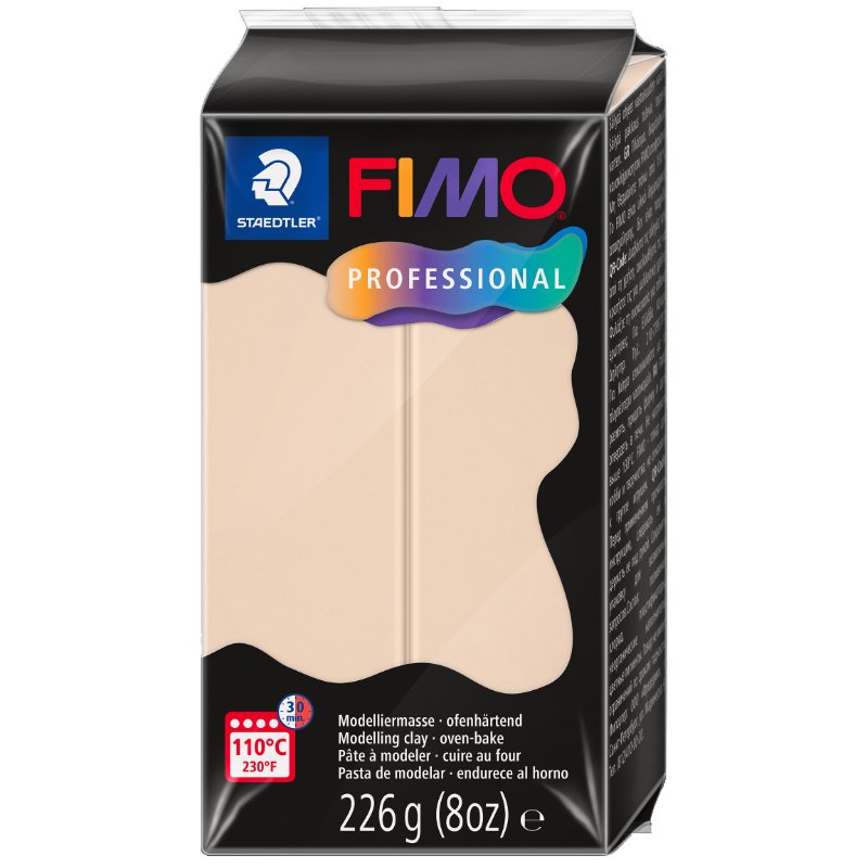 FIMO PROFESSIONAL pâte à modeler, durcissante au four, porcelaine, 226 g